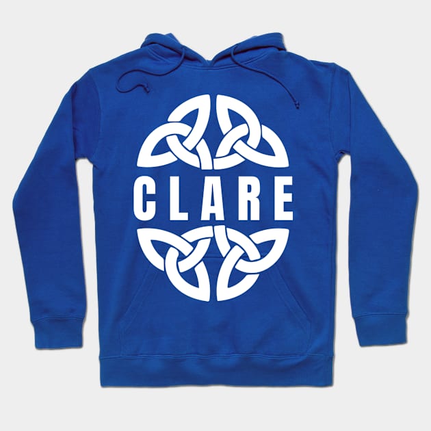 Clare in Celtic Knot, Ireland Hoodie by TrueCelt